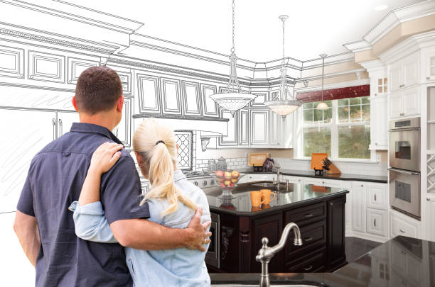 Custom kitchen cabinets installed in a Olney home